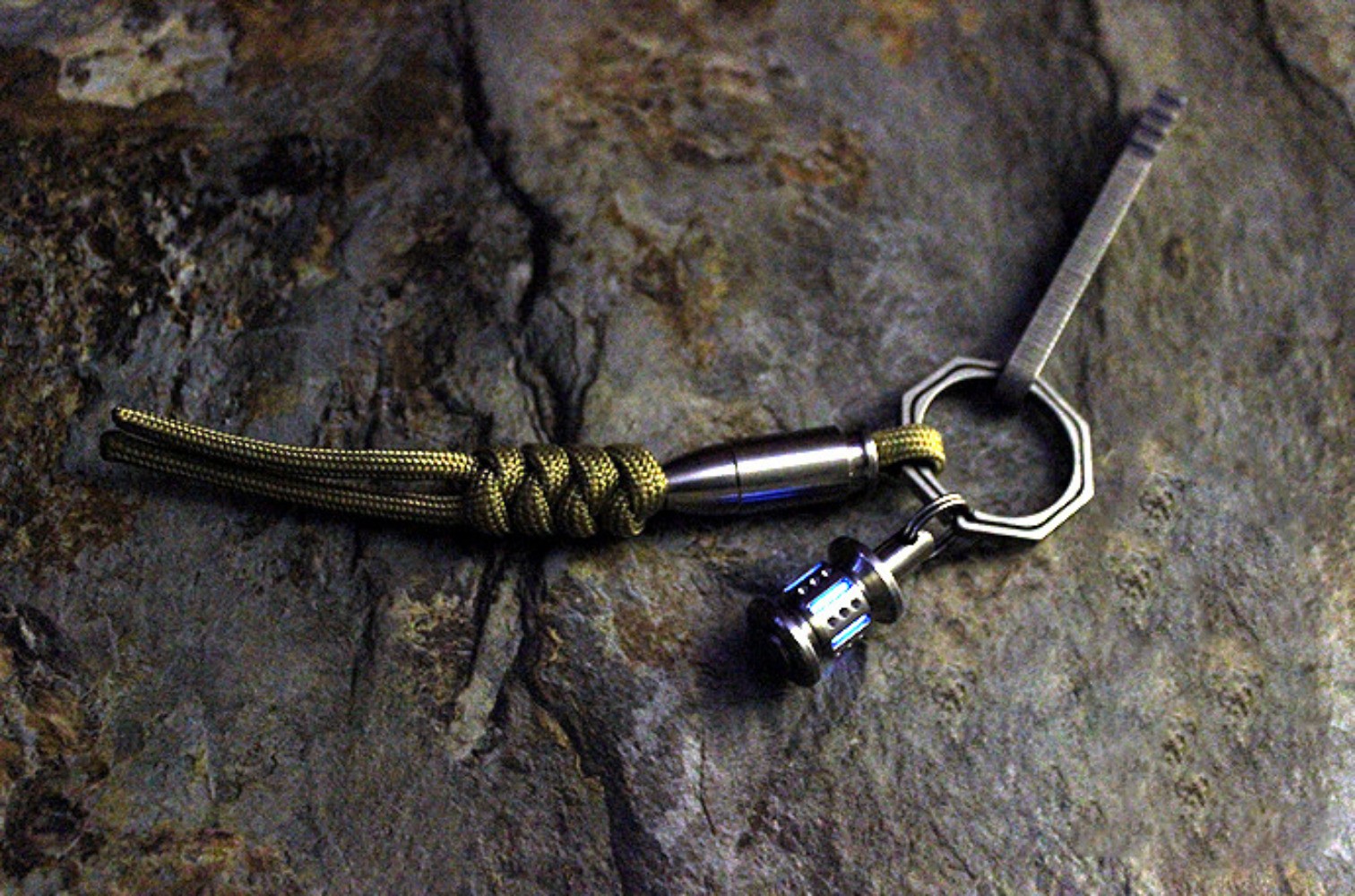 TC4 Titanium Alloy Lanyard Bead Bracelet Necklace Bead Pendant Key Chain Pendant