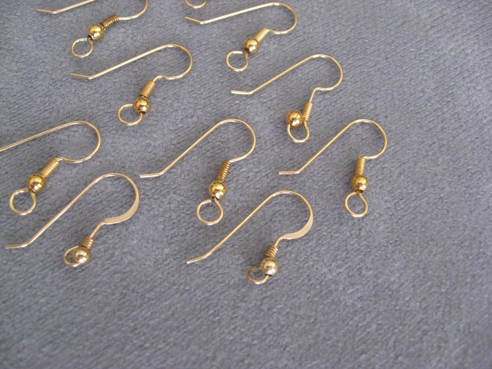 Gold-filled Earwires with Coil and Ball 8 x 20mm Open Loop