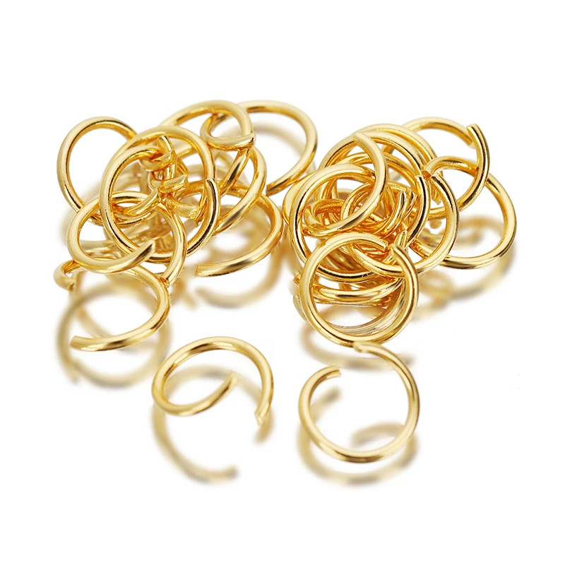 100/200PS /Pack 316L Stainless Steel Open Jump Rings 5/6/7/8/10Mm Split Rings Co