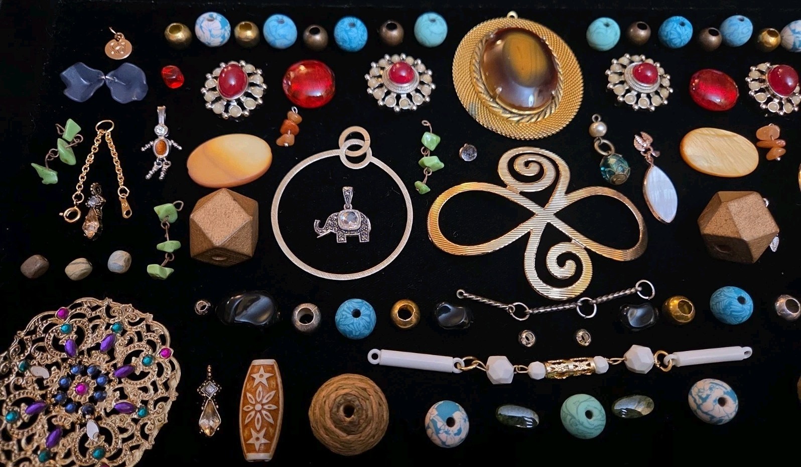 Vintage Lot Of Pendants Charms For Crafts Beads Jewelry Making