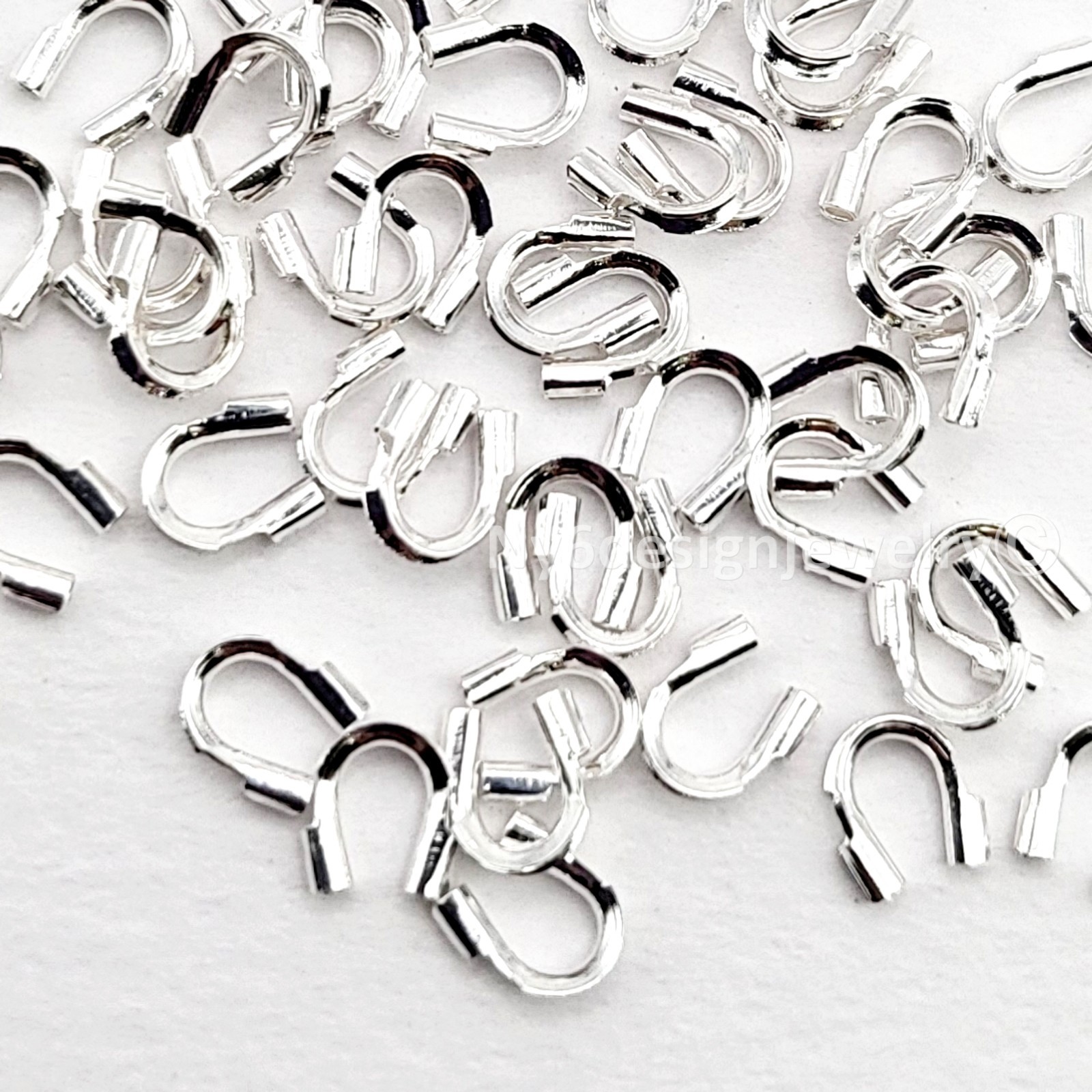 Beadsmith Wire Protectors 0.56mm – 50 pcs U-Shaped Wire Guardians for Jewelry
