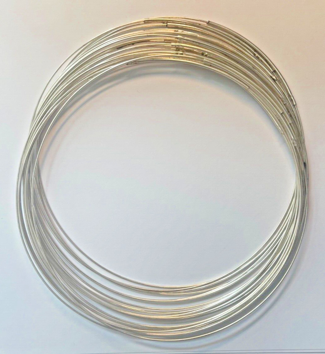 ONE .925 STERLING SILVER WIRE 1.4 MM NECKLACE EASY CLASP 18″ BELOW WHOLESALE!!!