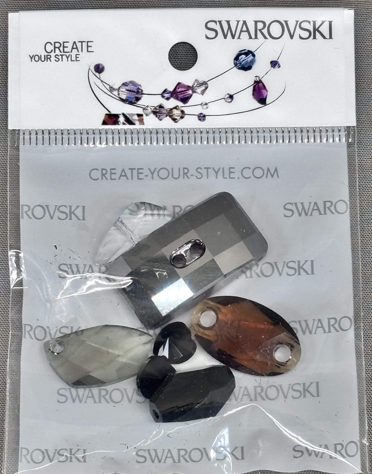Swarovski Crystal Pendant Lot Queen Baguette Large Statement Crystals Austria