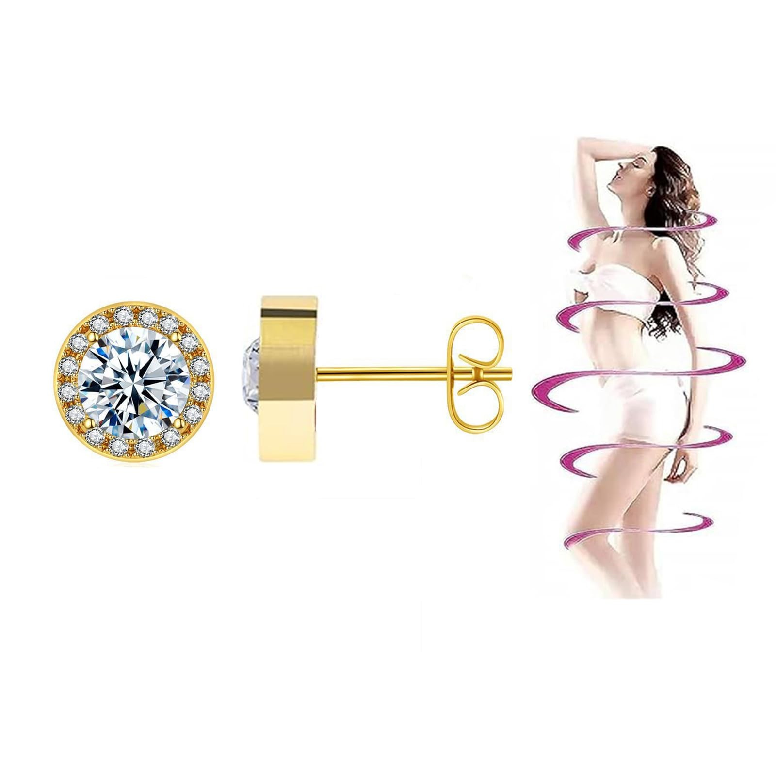 Lymphatic Earrings for Women Lymphatic Drainage Therapy Earrings Lymphvity Germa