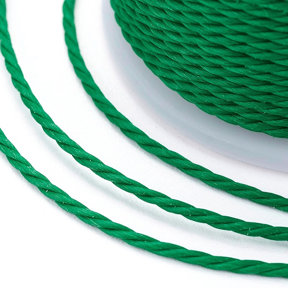 1mm Waxed Polyester Cord Twisted Sewing Waxed Thread for Macrame Bracelet 10Roll