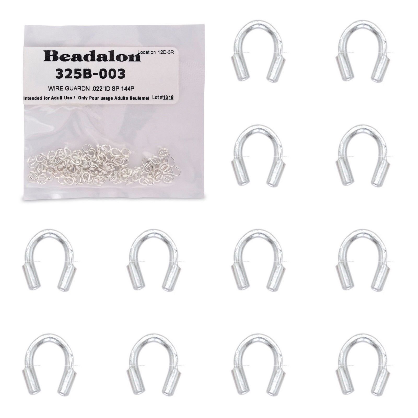 Beadalon .022″ Wire Guardians (144 PCS) Silver Plated – Bulk Package