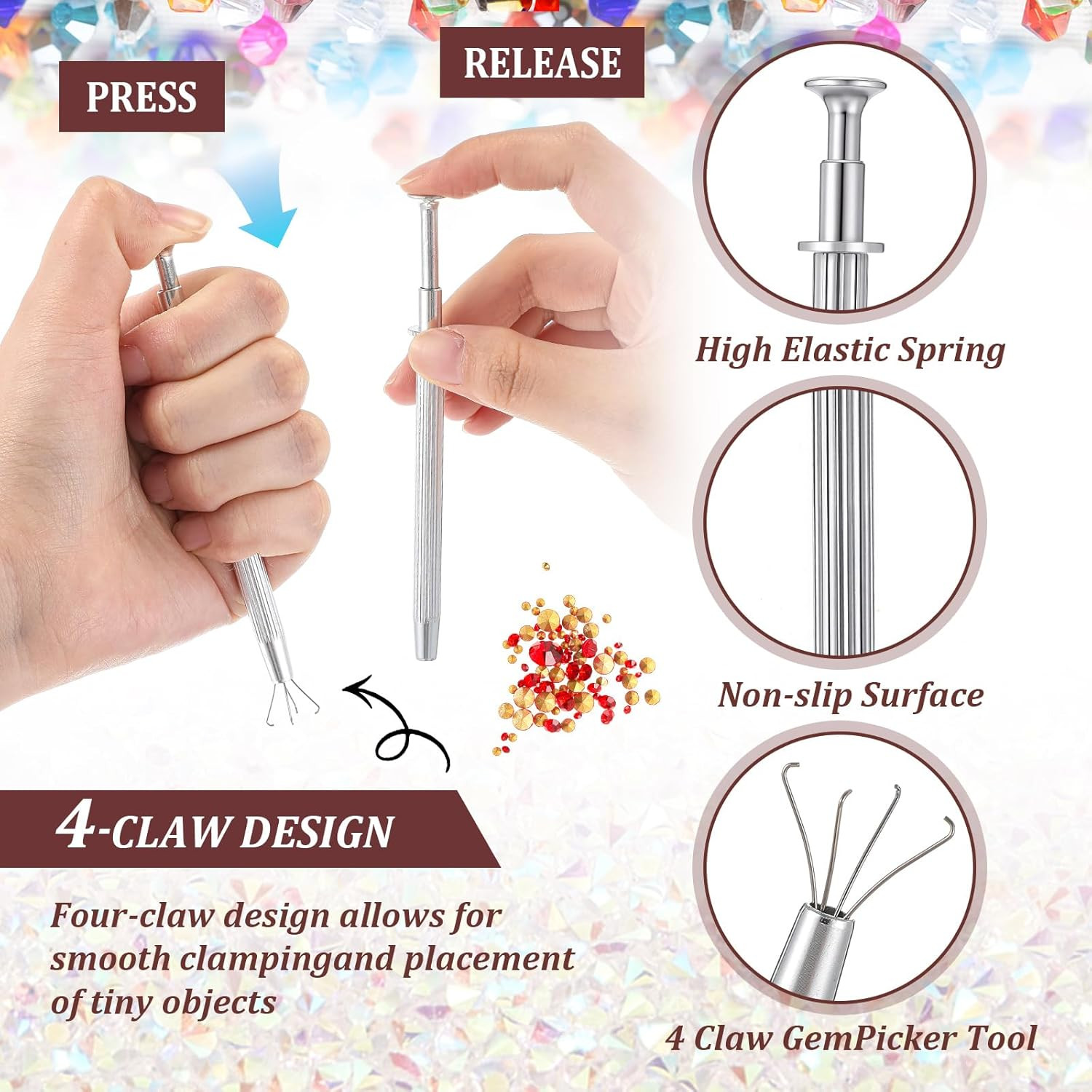 Bead Sorting Tray Set with Scoops and Tweezers for Jewelry Making Tools
