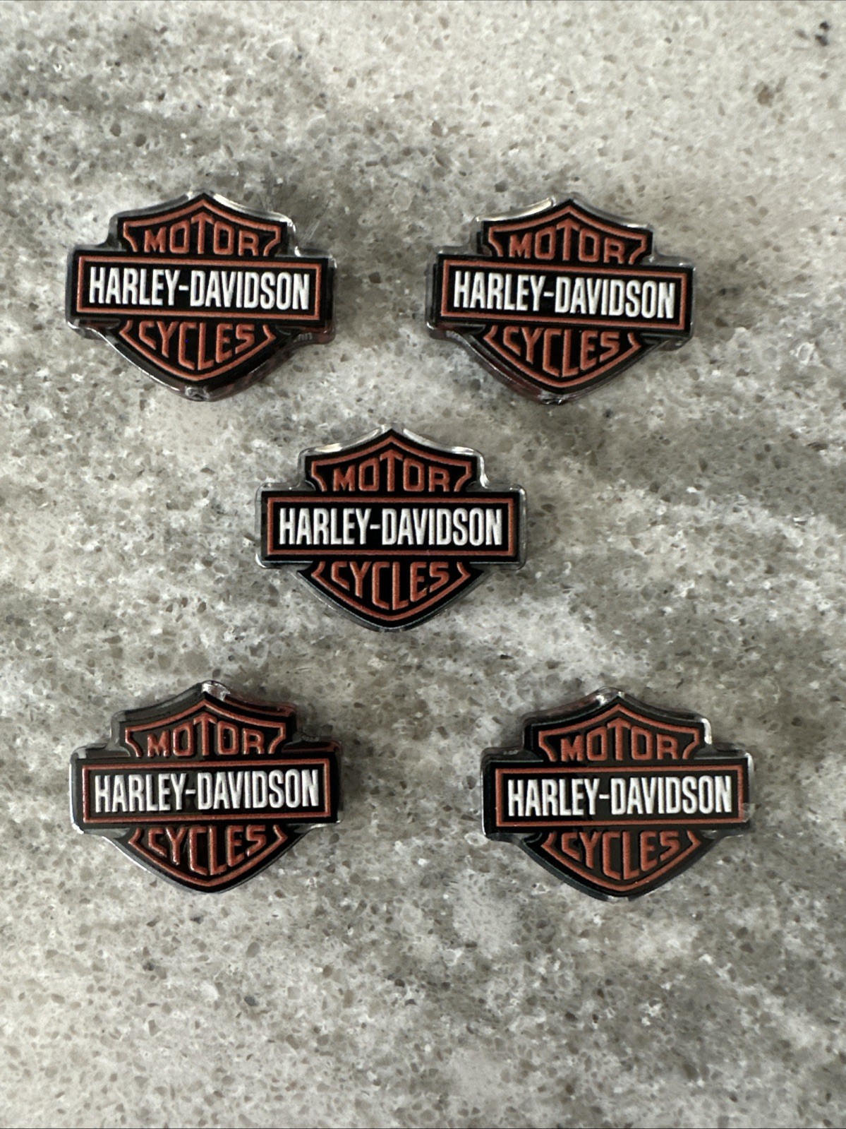 Acrylic Focal Bead Harley Davidson 5 Pcs