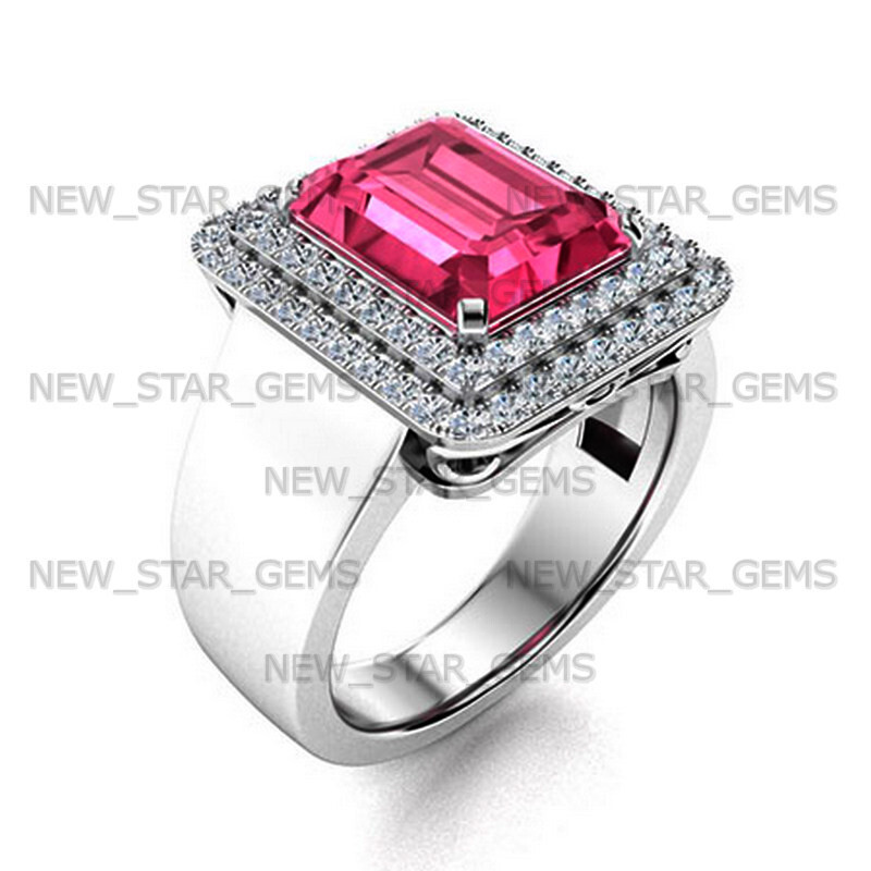 AAA Quality Pink Tourmaline Gemstone Ring For Men’s 925 Silver Wedding Ring