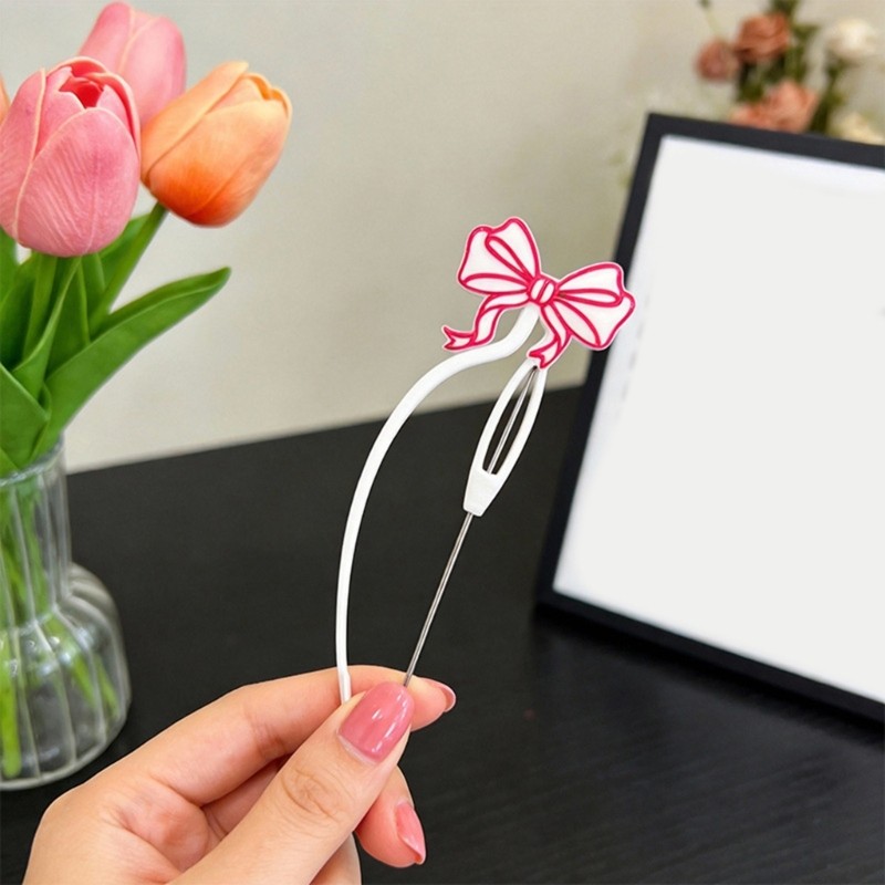 Artistic Butterfly Snowflake Beading Pin Craft From Polylactic Acid Materials