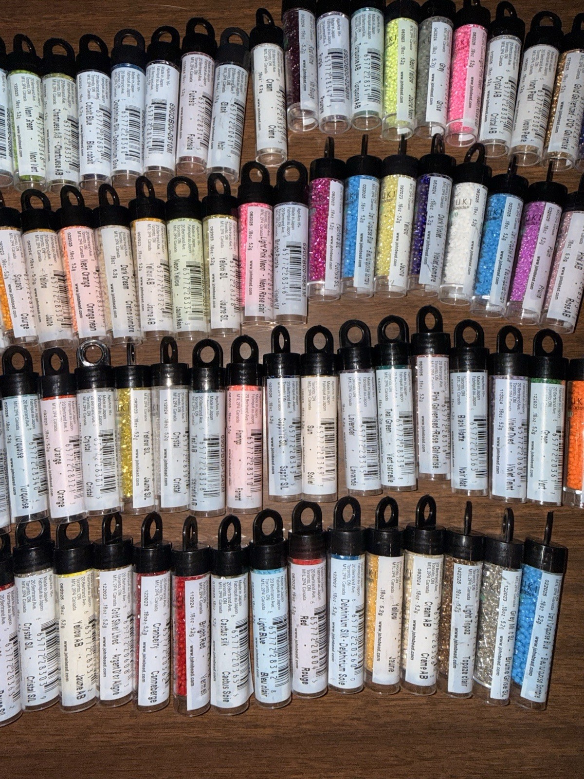 81 Tubes Beads Miyuki Seed Beads Assorted Jewelry Making 2 Inch Tube Lot Beading