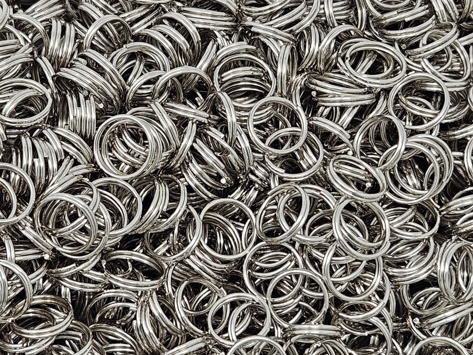 150 pcs 9mm Small Silver Nickel Split Key Rings Jump Rings Findings Crafts
