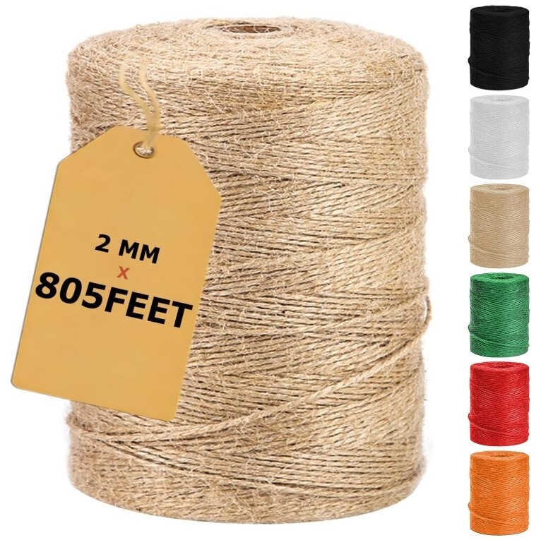 Jute rope Twine string Jute Twine String hemp Natural for Crafts 6mm 8mm 25mm 10