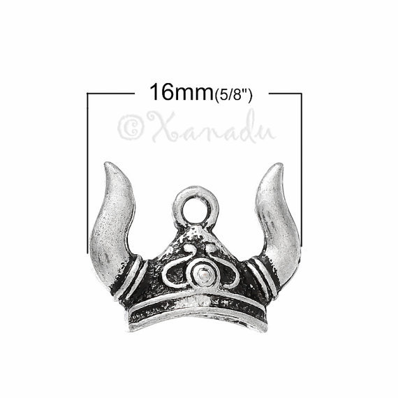 Vikings Charms Antiqued Silver Plated Pendants 10PC Mix CM0275 – 10, 20 Or 50PCs