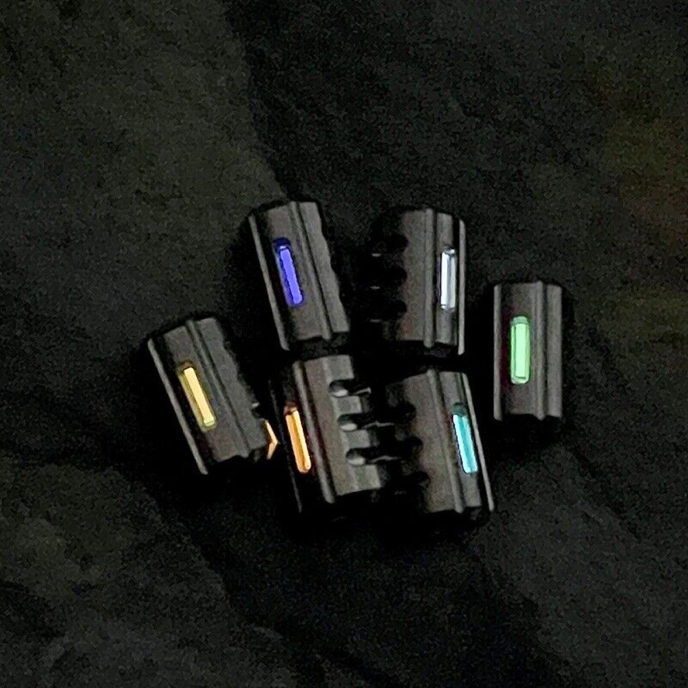 Titanium Knife Lanyard Bead Paracord Pendant Glow in the Dark 25 Years Life EDC