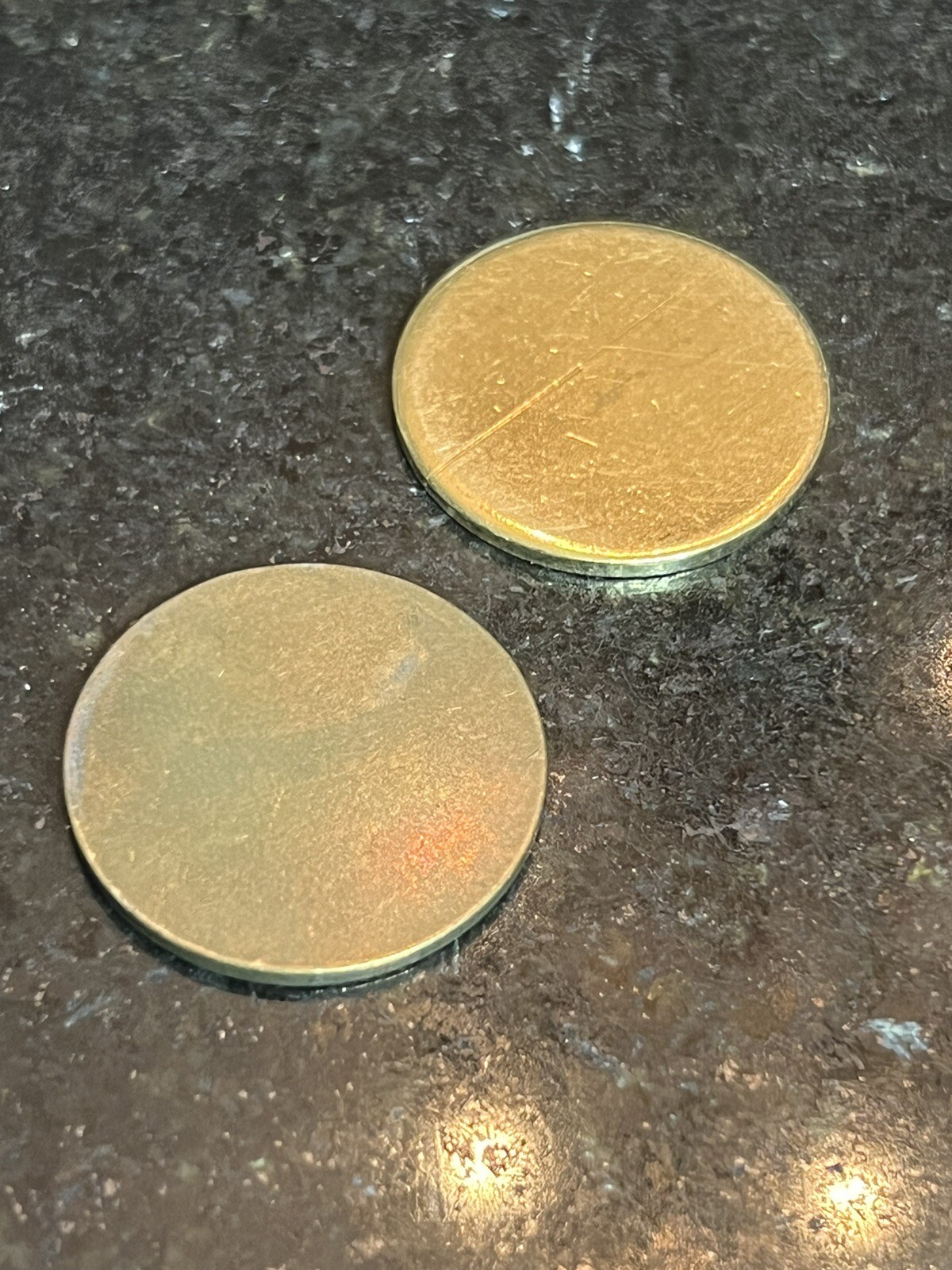 50 – 25mm X 1.7mm Round Blank Disc Raw Brass Stamping Tag Craft Jewelry Crafts