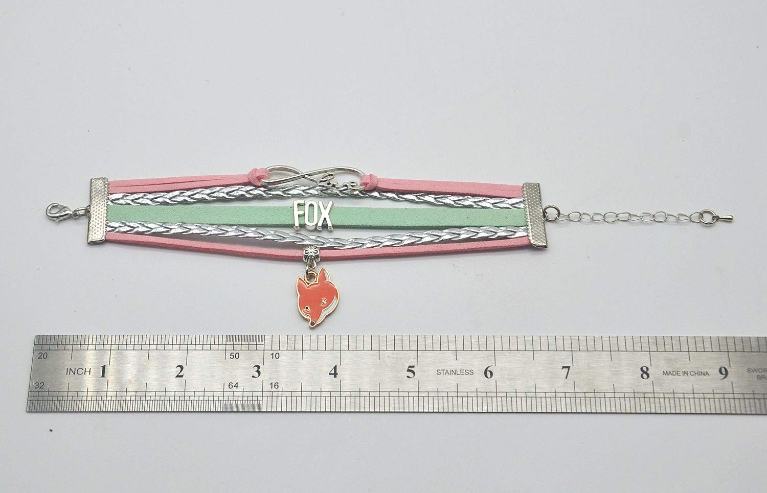 Fox Bracelet – Infinity Love Charm Bracelet Gifts For Women, Men, Adult Fox – 01