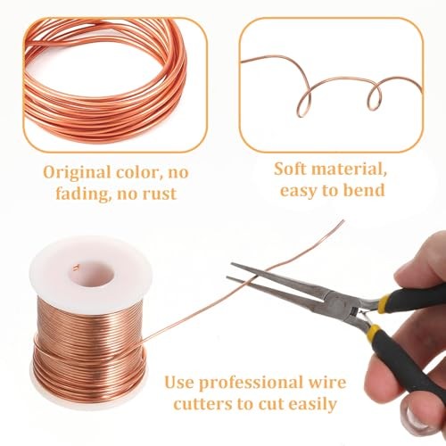 14 Gauge Copper Wire 1.6mm 98 Feet Dead Soft Solid Bare Copper Wire for