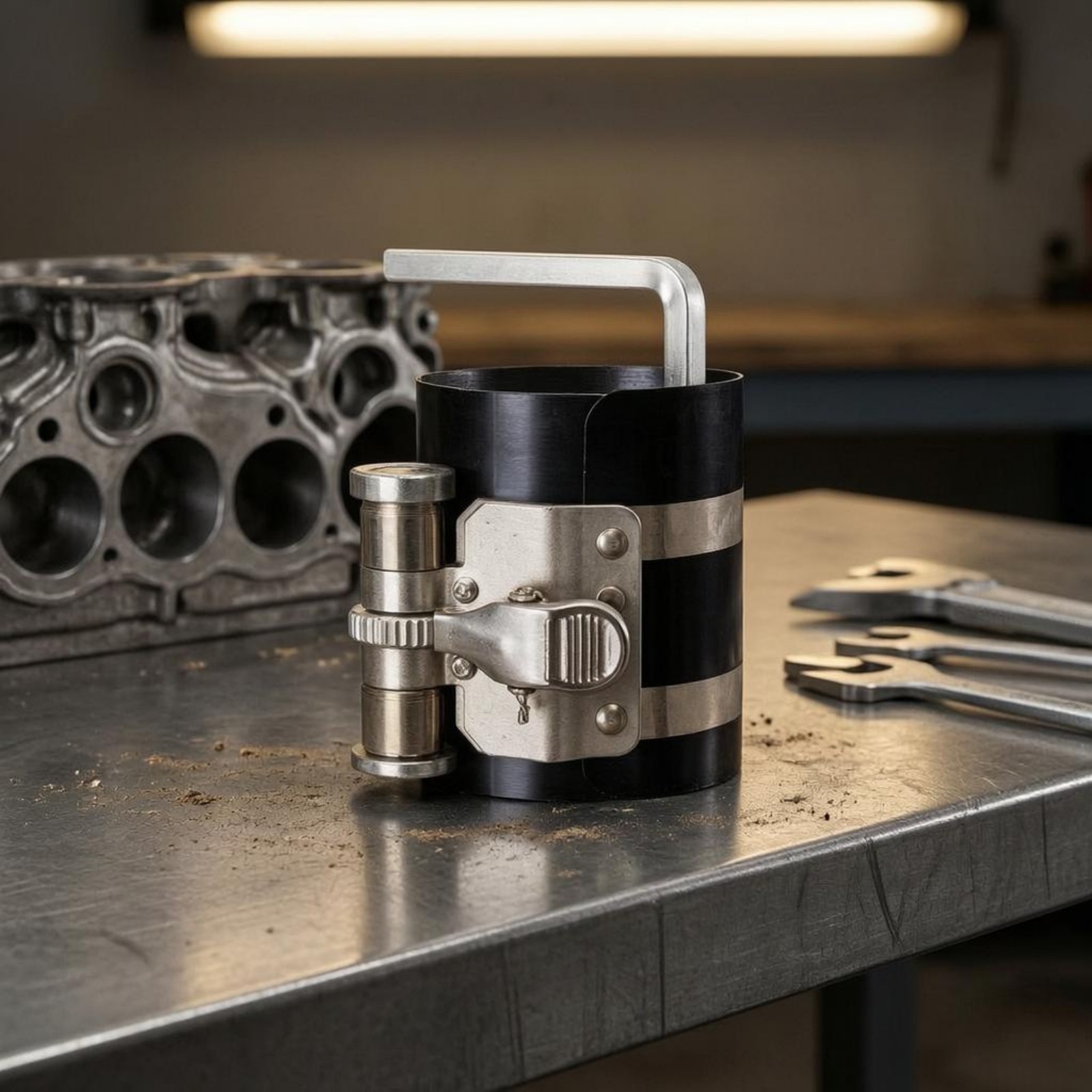 Adjustable Piston Seal Compressor Easy to Use Ratcheting Piston Seal Compressor