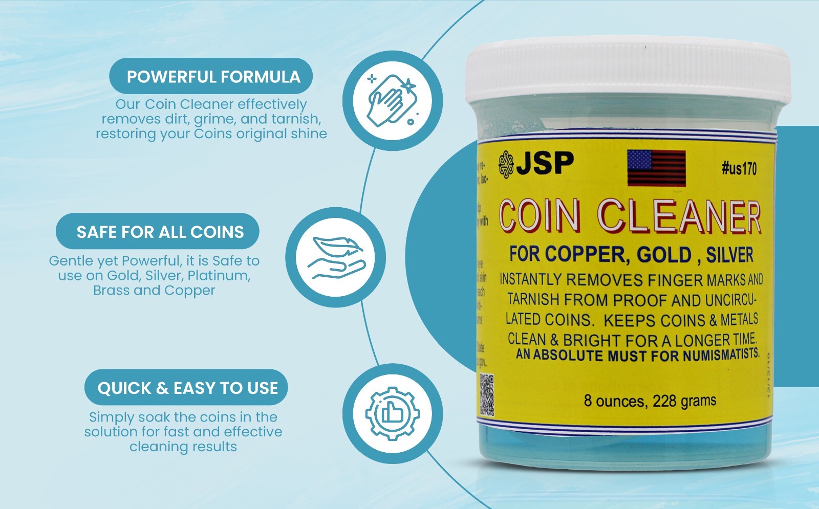 JSPSUPER Coin Cleaner, JSPCOIN Duller