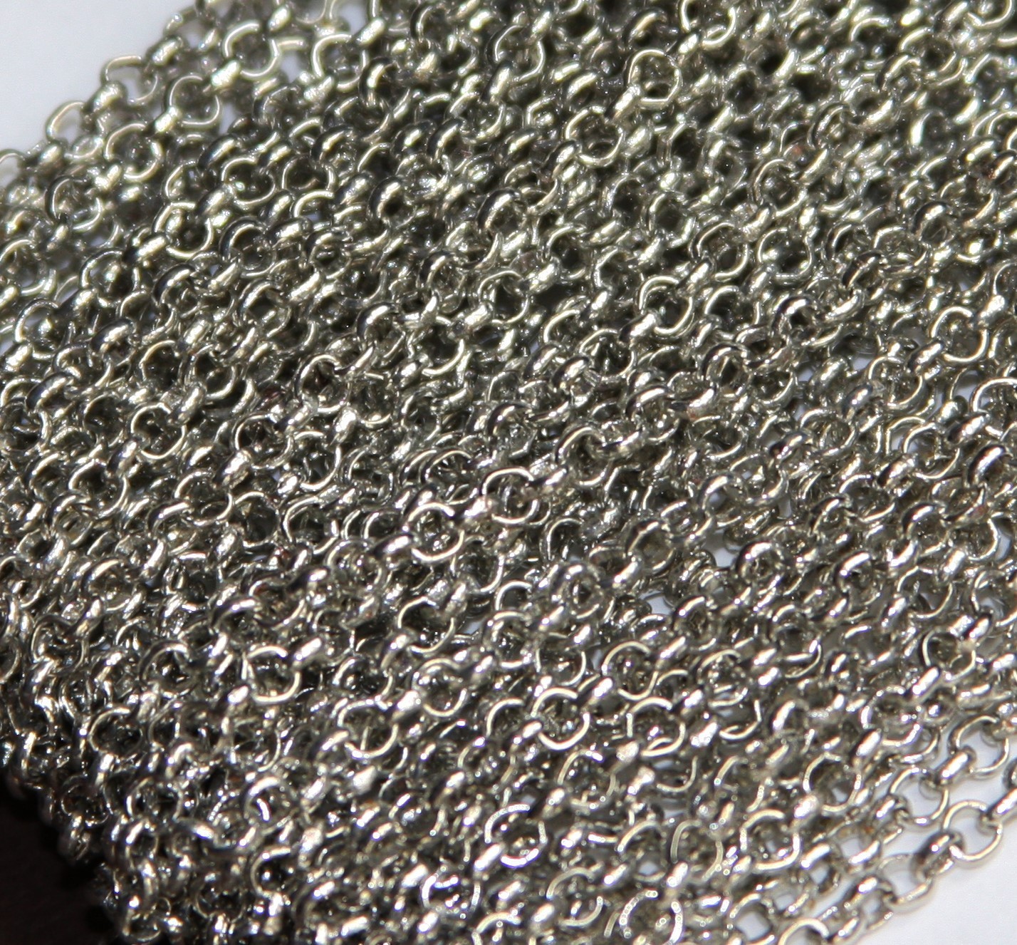 5ft of brass coated iron chain rollo chain 3.1mm available in 6 colors