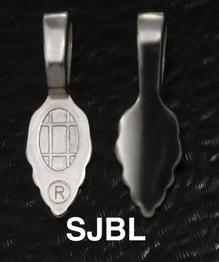 Genuine Aanraku LARGE SILVER Plated LEAF Glue On Bail Pack of 25