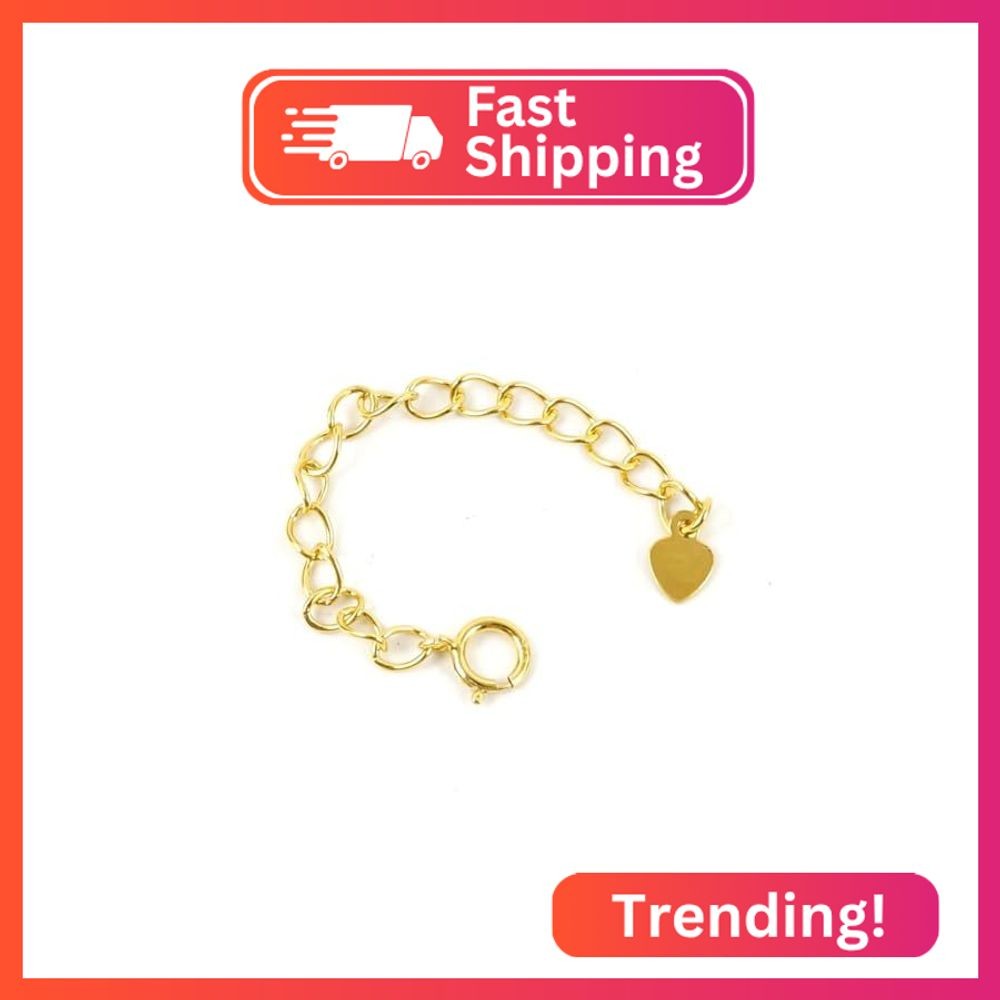 1pc Adabele Authentic Gold Plated Sterling Silver Jewelry Making Cable Chain Ext