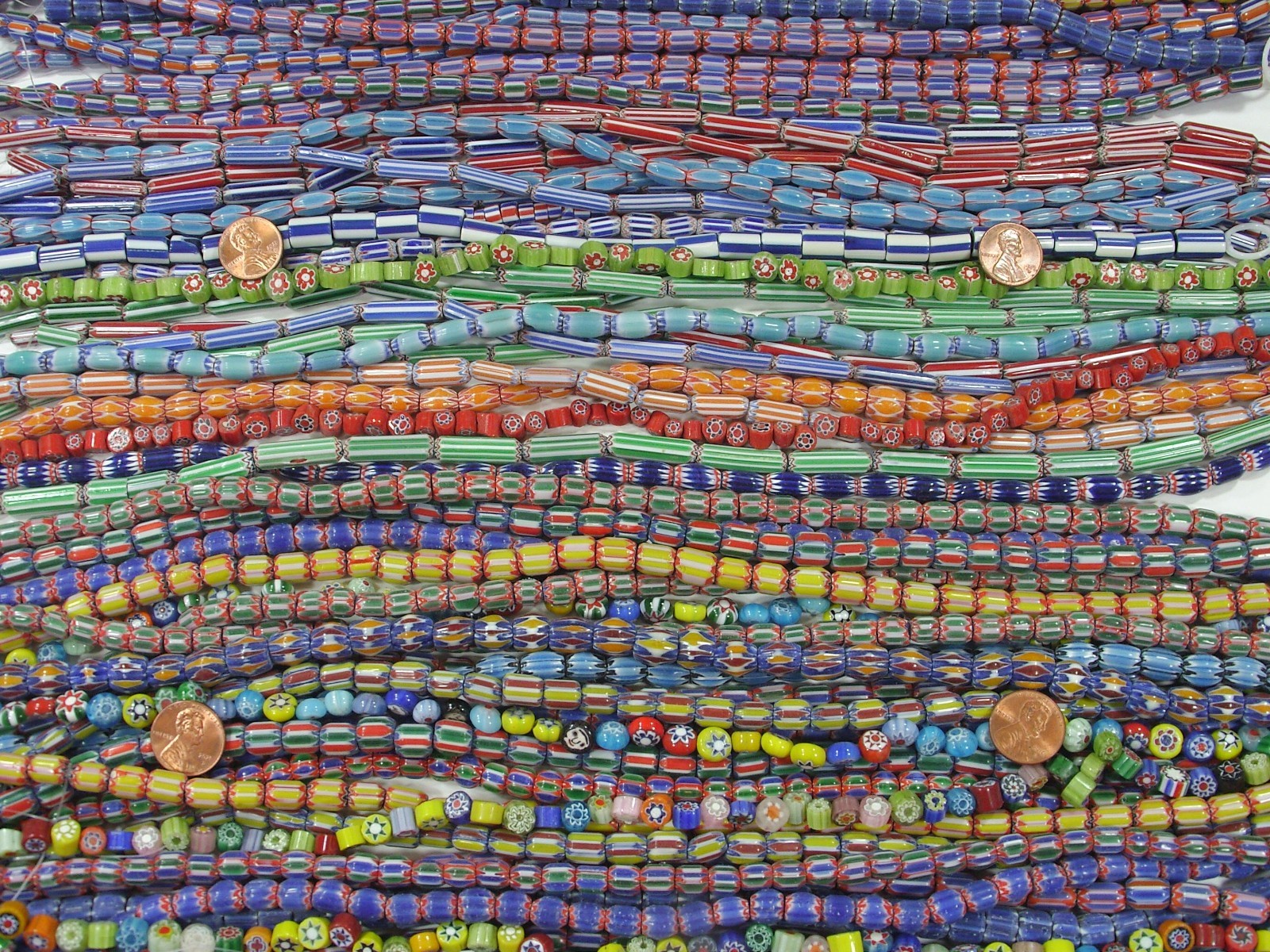 90 Strands 15″ Assorted India Handmade Chevron Beads Wholesale Bulk Lot (Q-3) ⭐