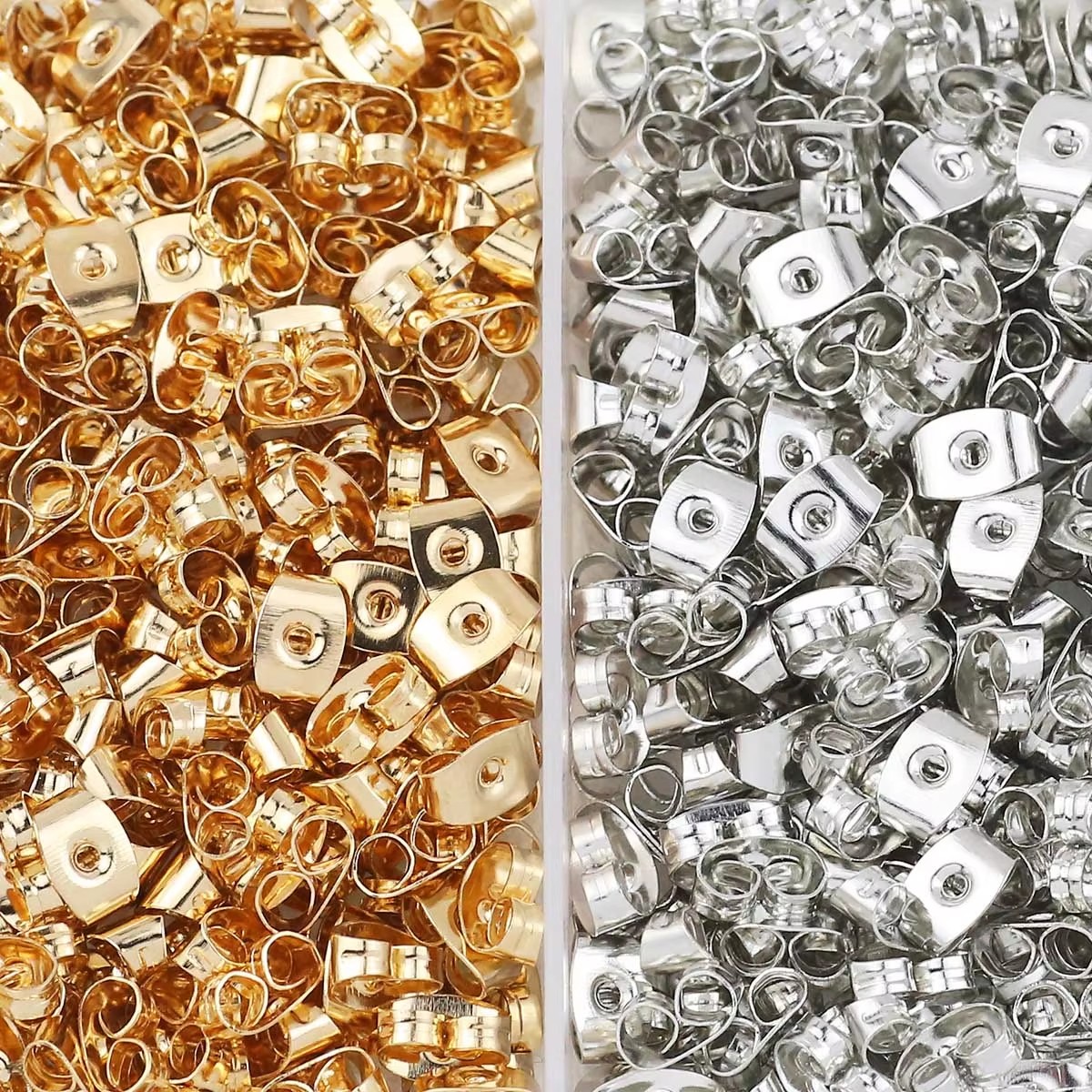 520pcs Ear Nuts Earring Backs Ear Clasp Stopper Butterfly Clutches For Jewelry