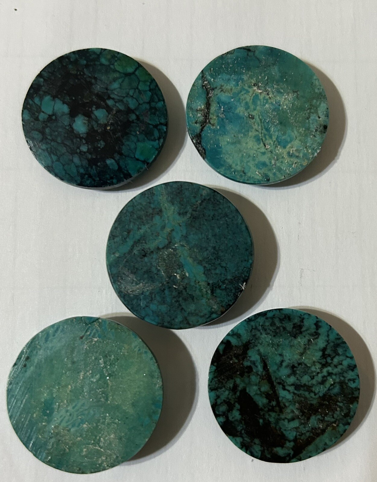 Wholesale 5 Pieces Artificial Turquoise Round 25 mm Stones CABOCHON New