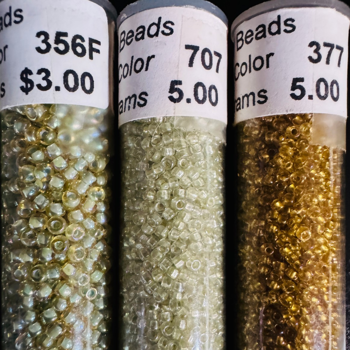 Glass Seed Bead Lot – 30 Tubes – Earth Tones + Day Glo Brights – Diff. Sizes NOS