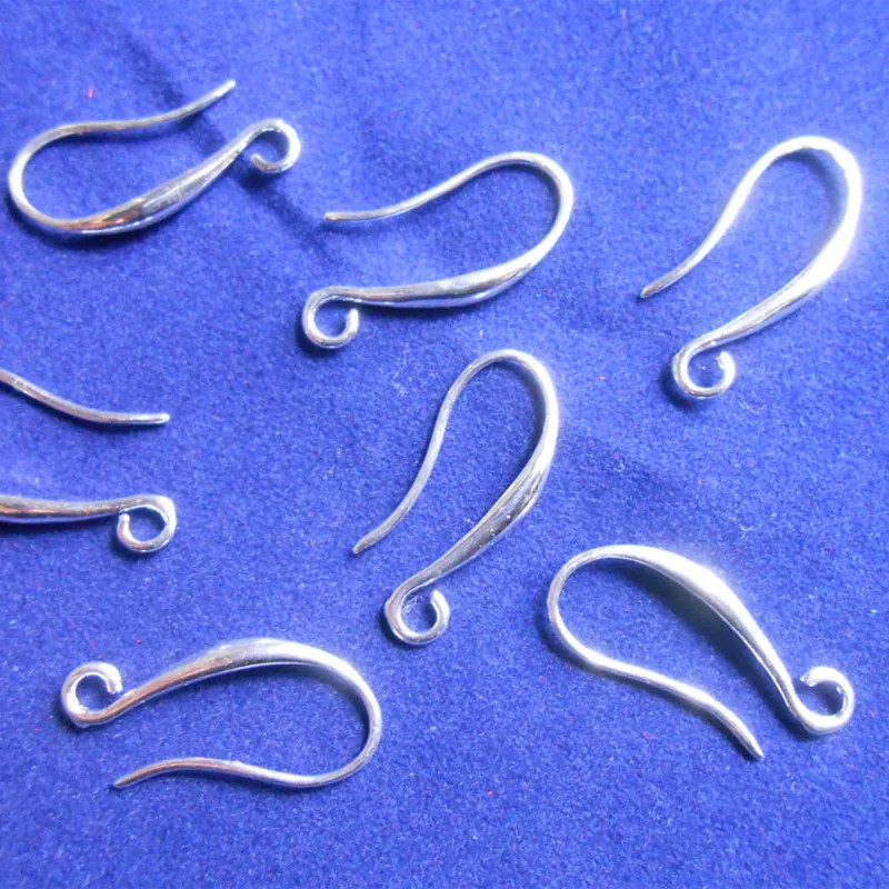10/20/50PCS Jewelry Findings Real Pure 925 Sterling Silver Jewelry Six