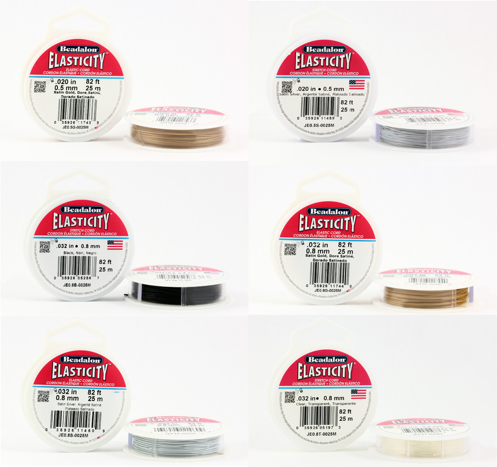 Beadalon Elasticity Wire Bead Stretch Cord Stringing Material* All Colors