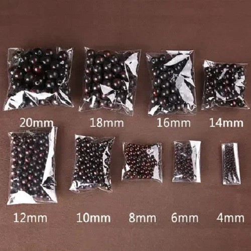 Natural Round Wooden Beads Wood Jewelry Spacer Natural Loose Making Diy Craft Fo