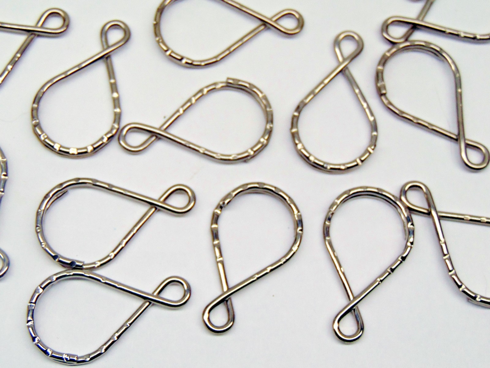 Figure 8 Key Rings Hammered Split Ring Nickel Plated Steel 36mm long (1.5″)