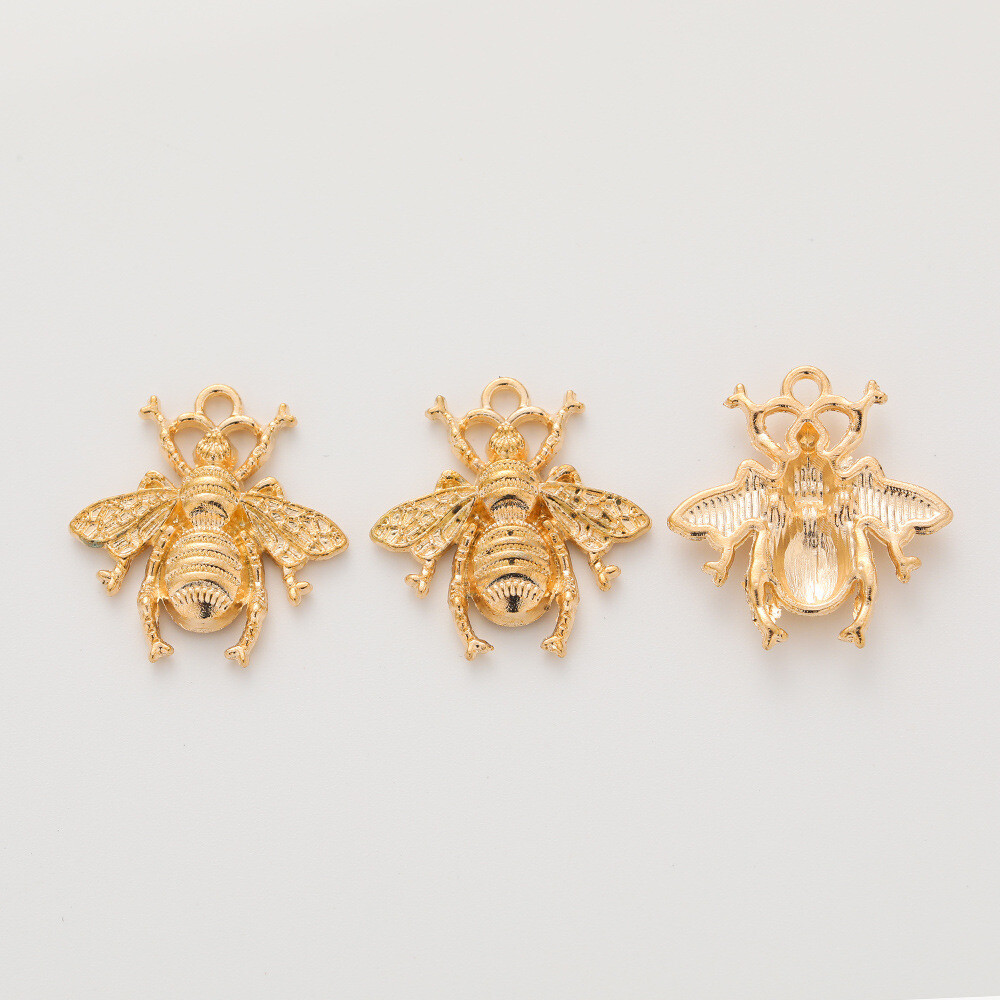 20pcs 21*20*3MM Alloy Charm Bee Pendant Crafts