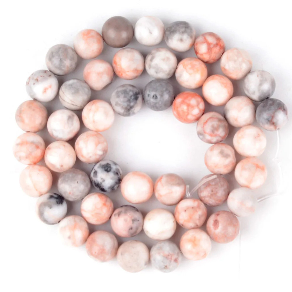 Natural Gemstone Round Spacer Loose Beads for Jewelry Making DIY 4mm-12mm