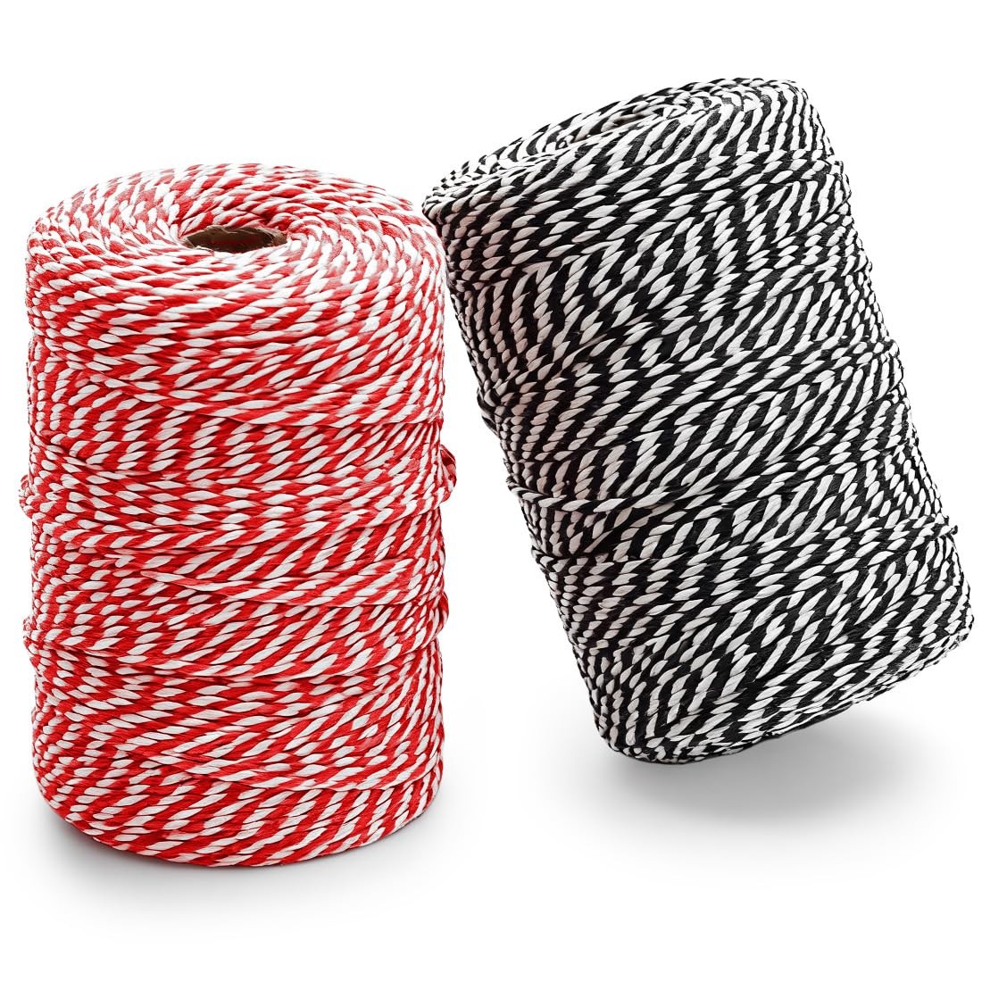 SMARTCASUAL Red and White Cotton Twine, 700 Feet Natural Bakers String for