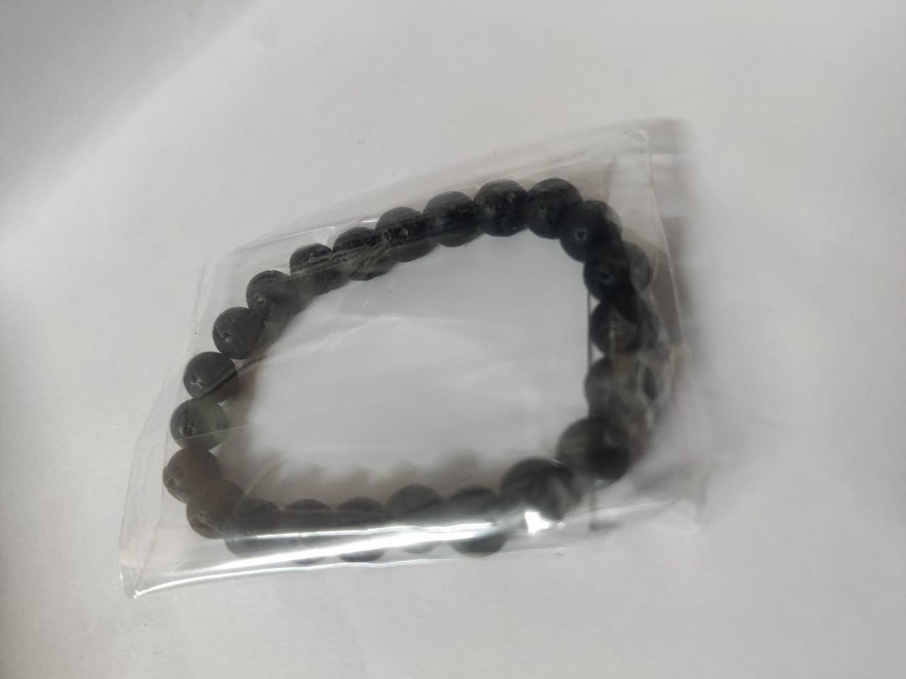 Natural Black Lava Stone Bracelet 8mm Healing Balance Anxiety Essential Oil Diff