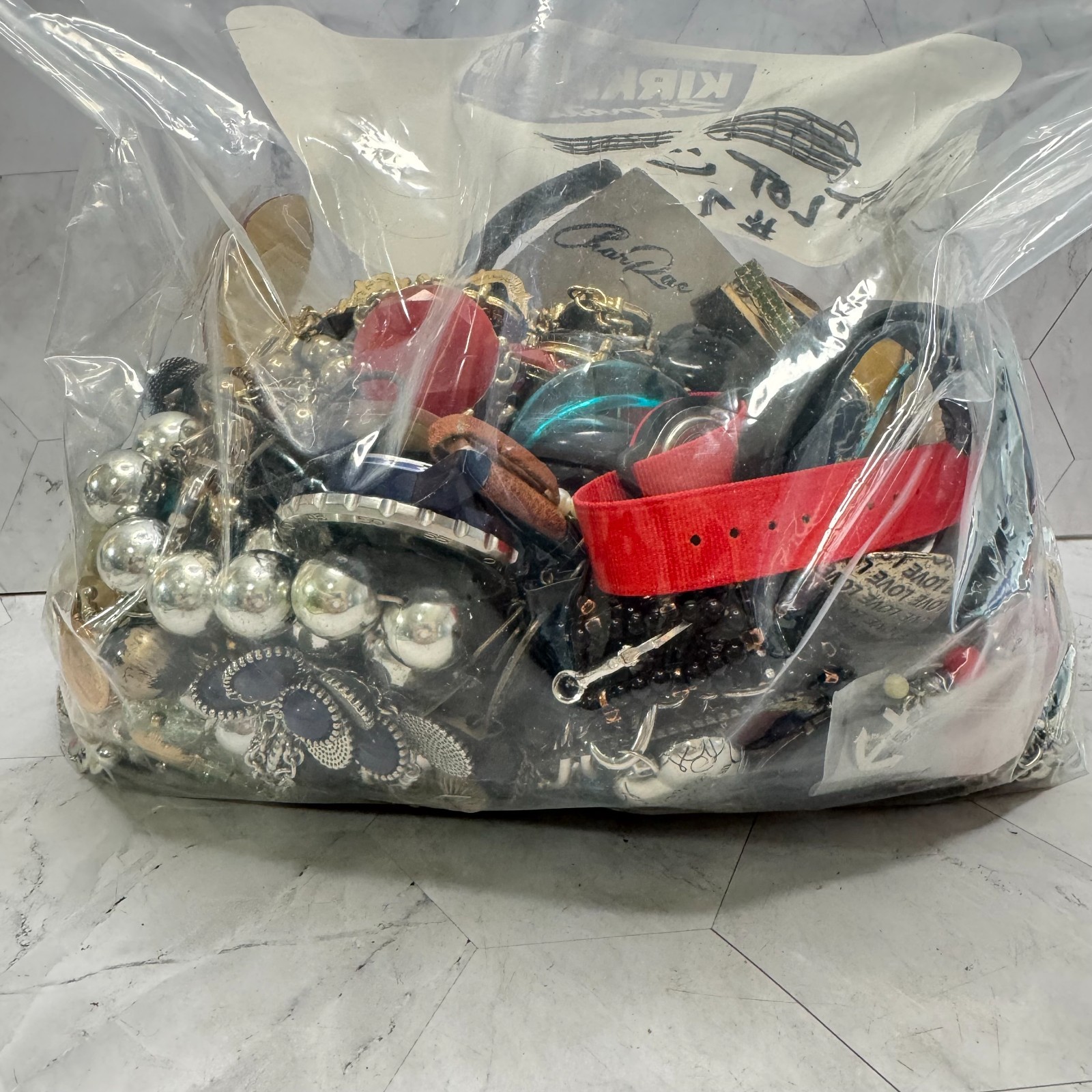 Jewelry CRAFT Lot Mixed Vintage Modern Costume Findings Beads Some Wearable 4lb