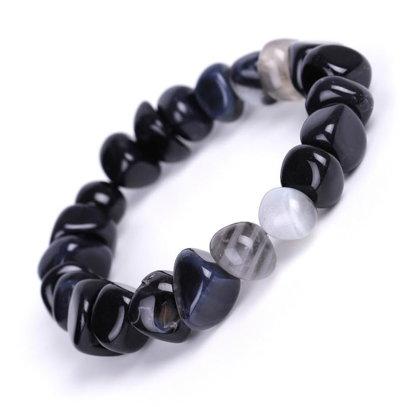 8mm 10mm 12mm Energy Power Crystal Chakra Reiki Healing Bracelets for Women Men