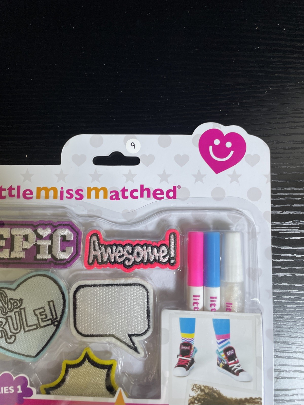 LittleMissMatched Attach-A-Patch Series 1 Foodie Emoji Starter Set Lot Of 2