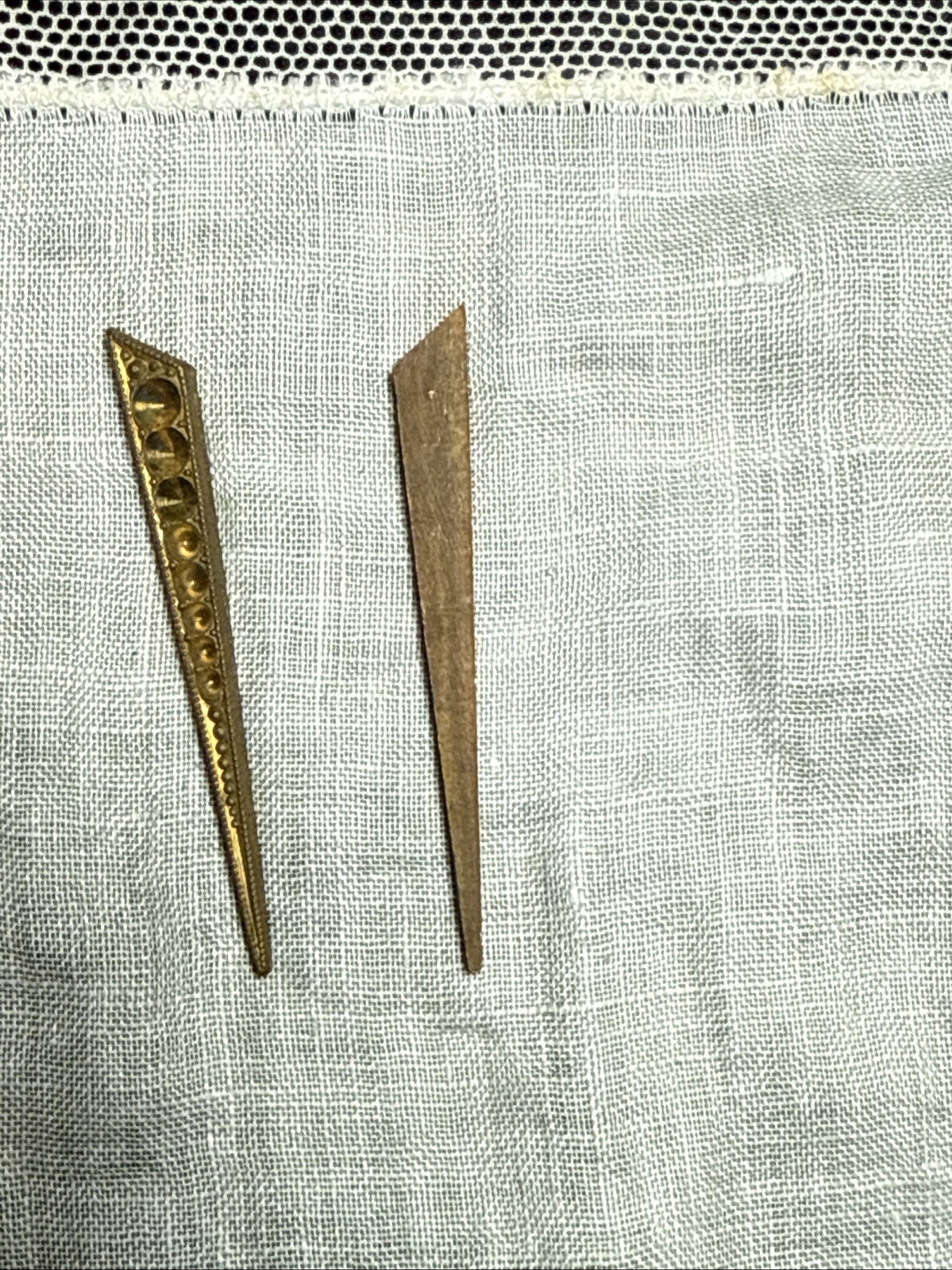 6 Vintage Art Deco Style Finding for Pins, Brooches