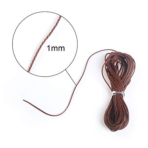1mm Polyester Waxed Cord String Macrame Bracelet Thread for DIY 131 yards