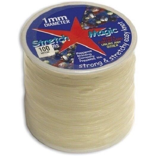 NEW! Stretch Magic Bead & Jewelry Cord 100 Meters/Pkg ~ 1mm CLEAR