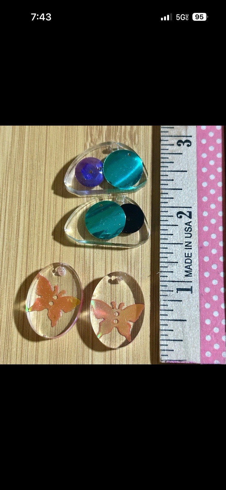 25 Clear Resin Pendants For Jeweler Making