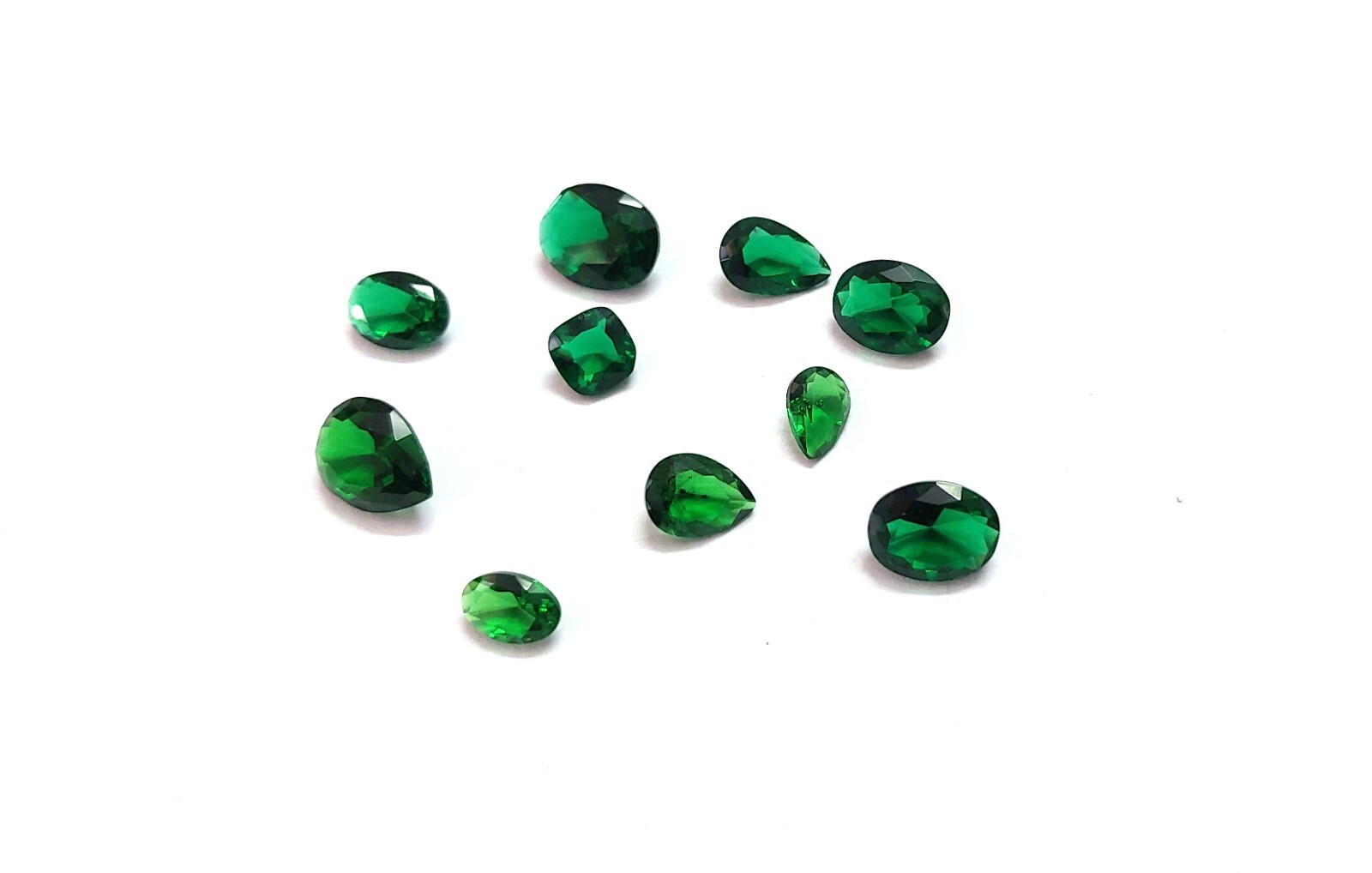 10 Pcs Chrome Diopside Color Cabochon Fancy Shape Chrome Cabochon Small Size A49