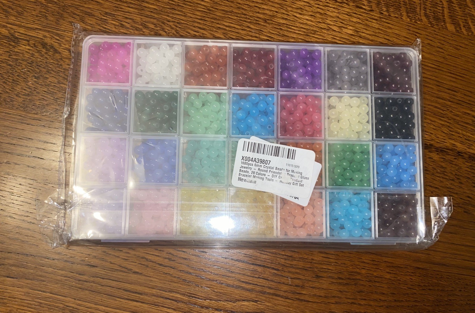 Glass Beads for Bracelets 1680pcs Bracelet Making Kit 6mm Glass Bead for Jewelry
