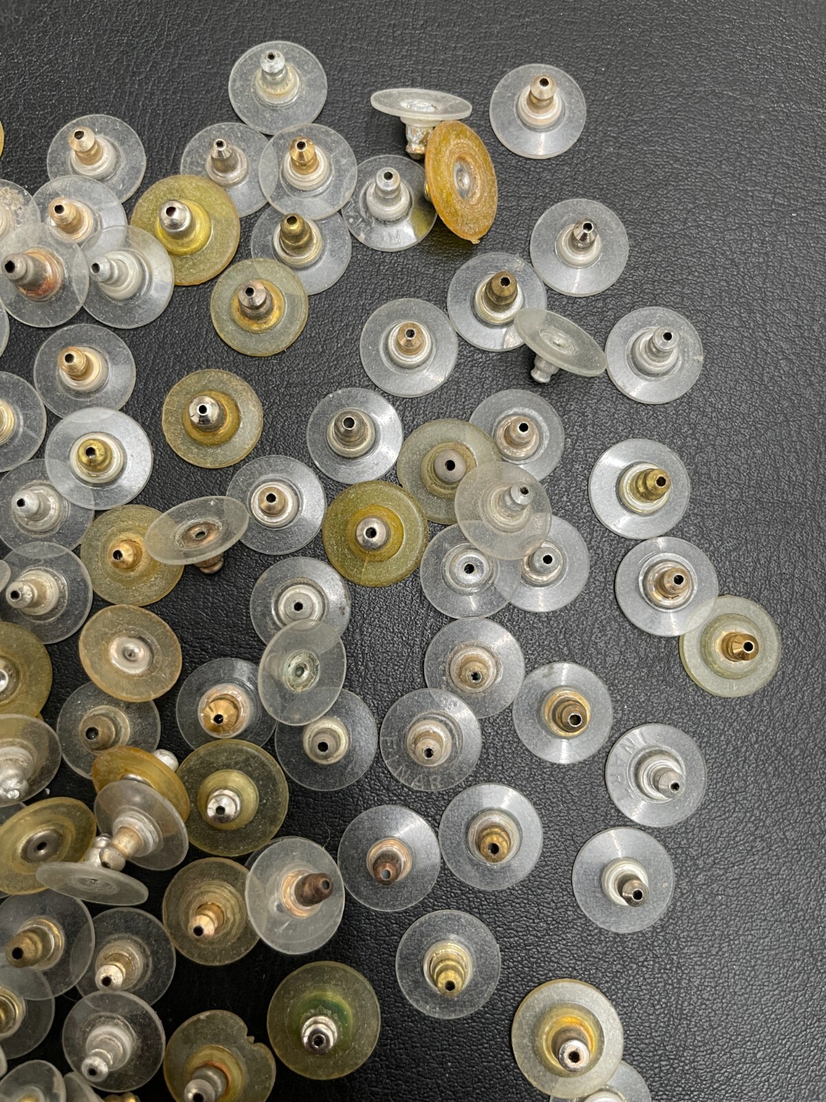 Lot of Bullet Clutch Earring Backs With Silicone Pad. Pre-owned. C230