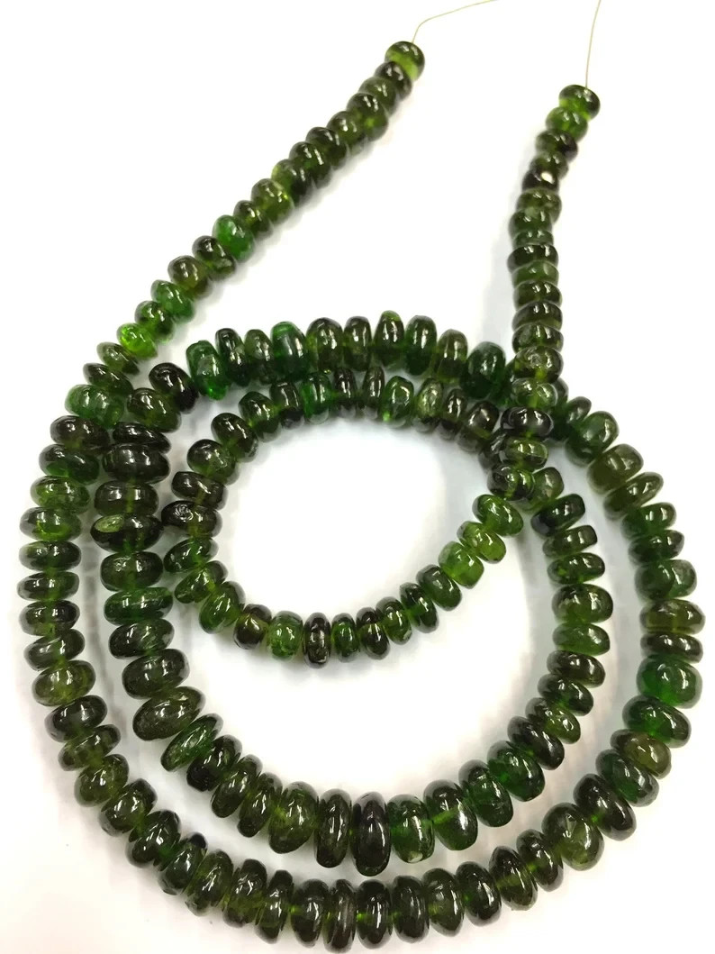 Amazing Quality Natural Chrome Smooth Beads Rondelle 5-6.MM Gemstone Beads.